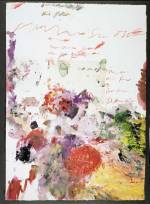 Cy Twombly, Untitled (Gaeta collage 3/3), 1989. Acrylic, wax crayon and collage, 104 x 74.5 cm (41 x 29 1/4 inches.